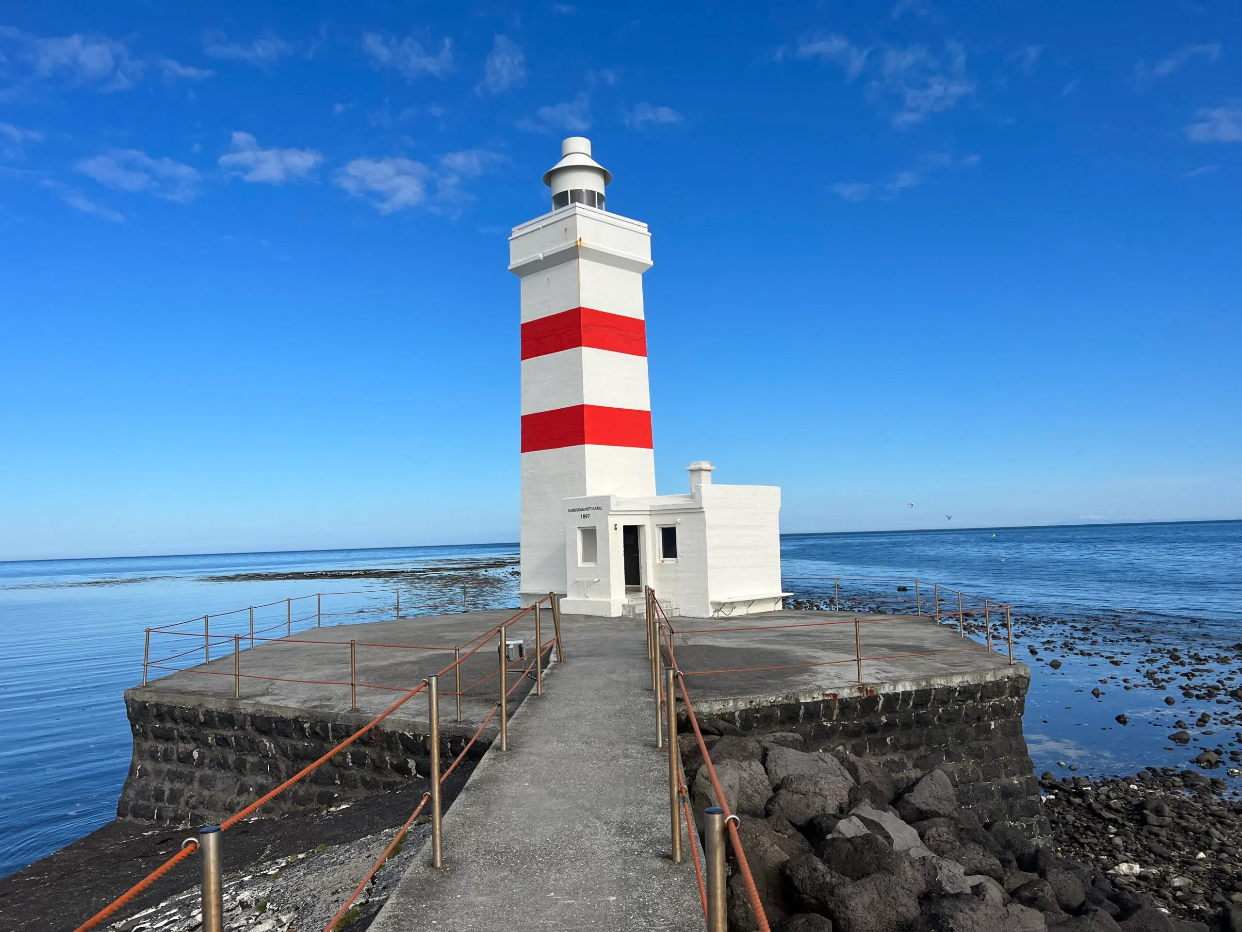 Garður Old Lighthouse in Iceland