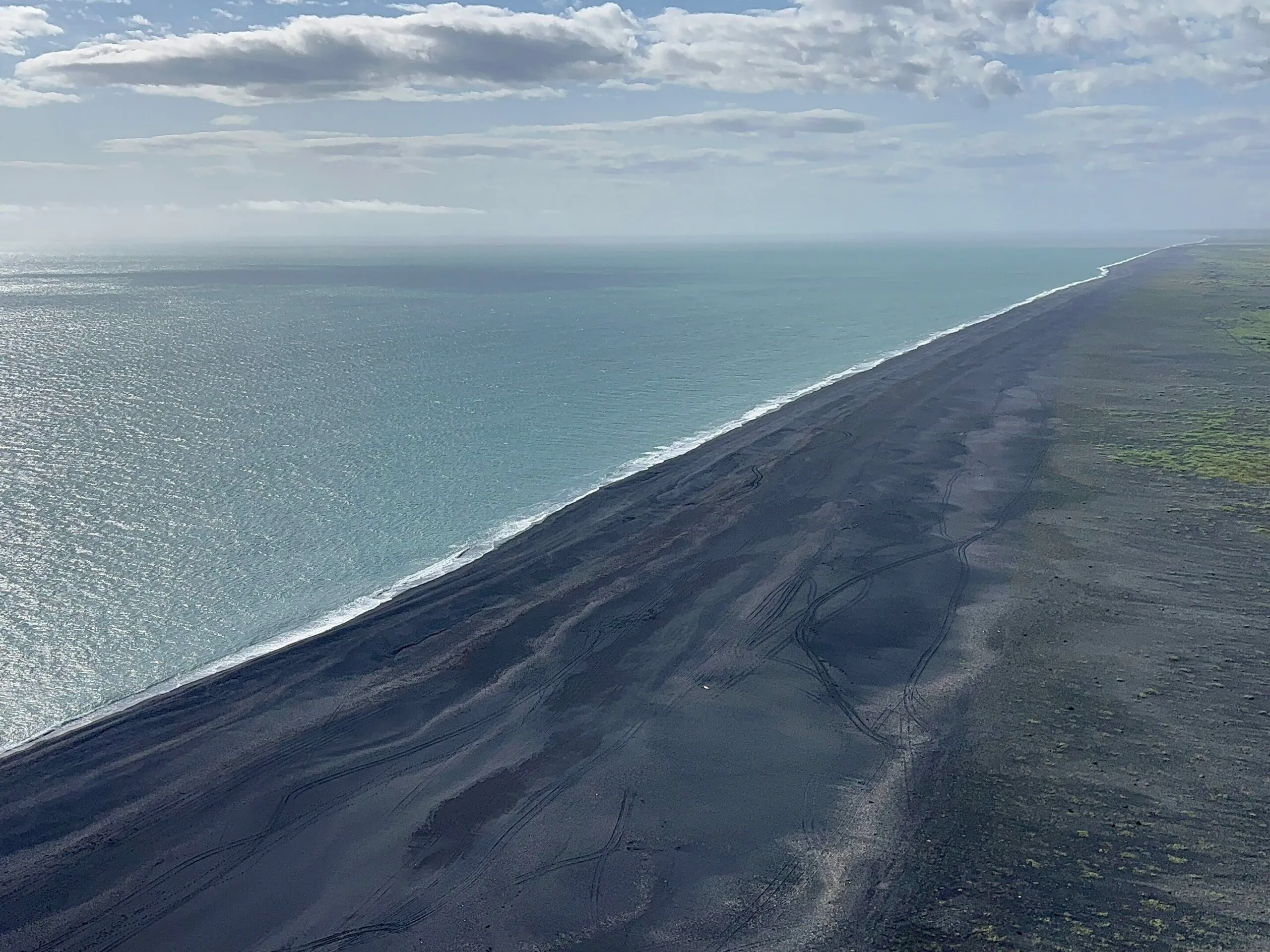 Black sand beach in Vik Iceland