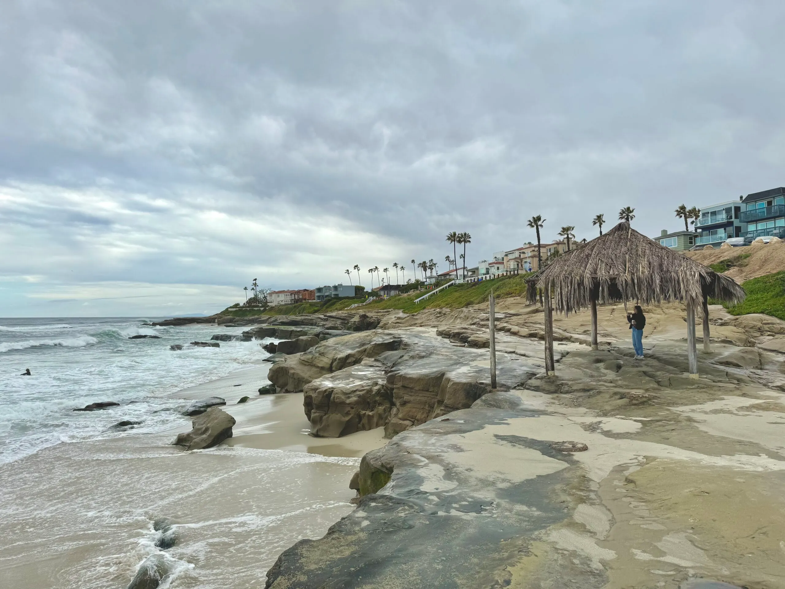 Old surf shack at Windansea Beach - prettiest beaches in San Diego