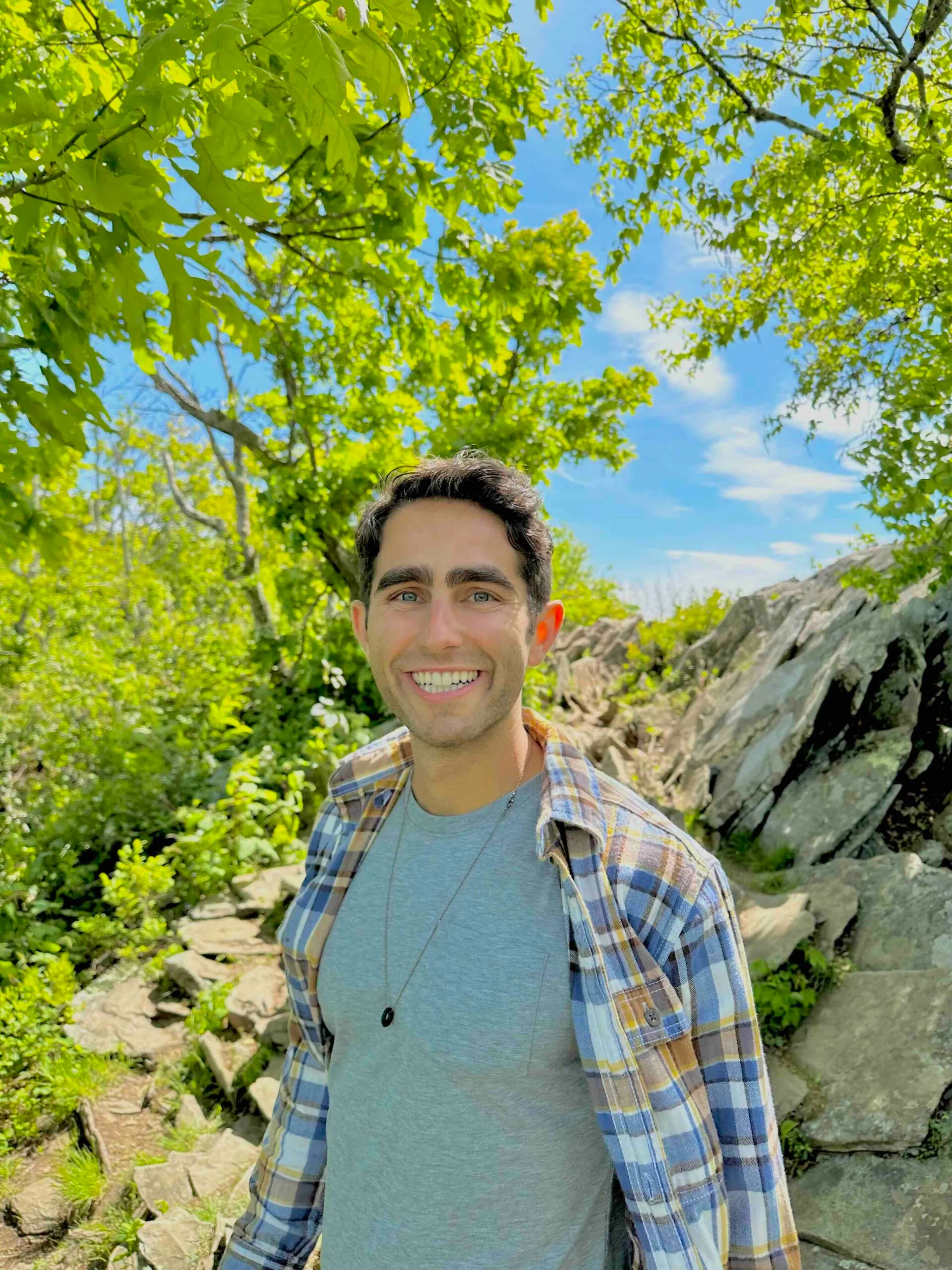 Jonny, founder of Imperfect Nostalgia, in the mountains